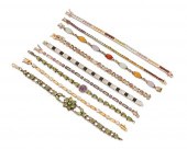 A GROUP OF STERLING SILVER AND