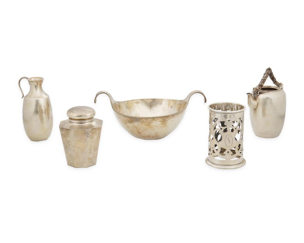 A GROUP OF STERLING SILVER