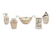 A GROUP OF STERLING SILVER HOL