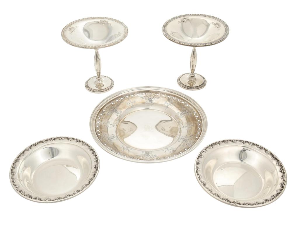 A GROUP OF STERLING SILVER