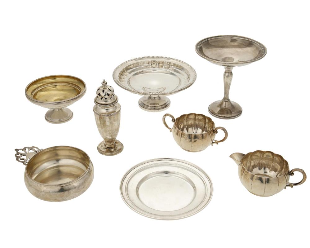 A GROUP OF STERLING SILVER