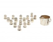 A GROUP OF STERLING SILVER TAB