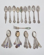 A GROUP OF STERLING SILVER SOU