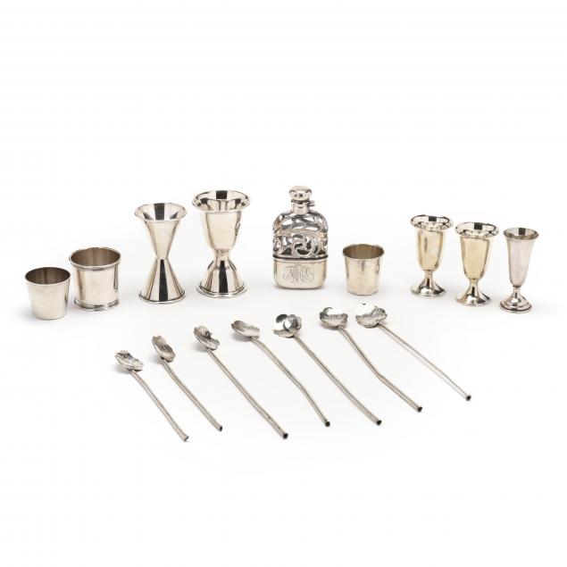 A GROUP OF STERLING SILVER