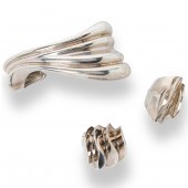A GROUP OF STERLING SILVER JEW
