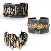 A GROUP OF STERLING SILVER BAN