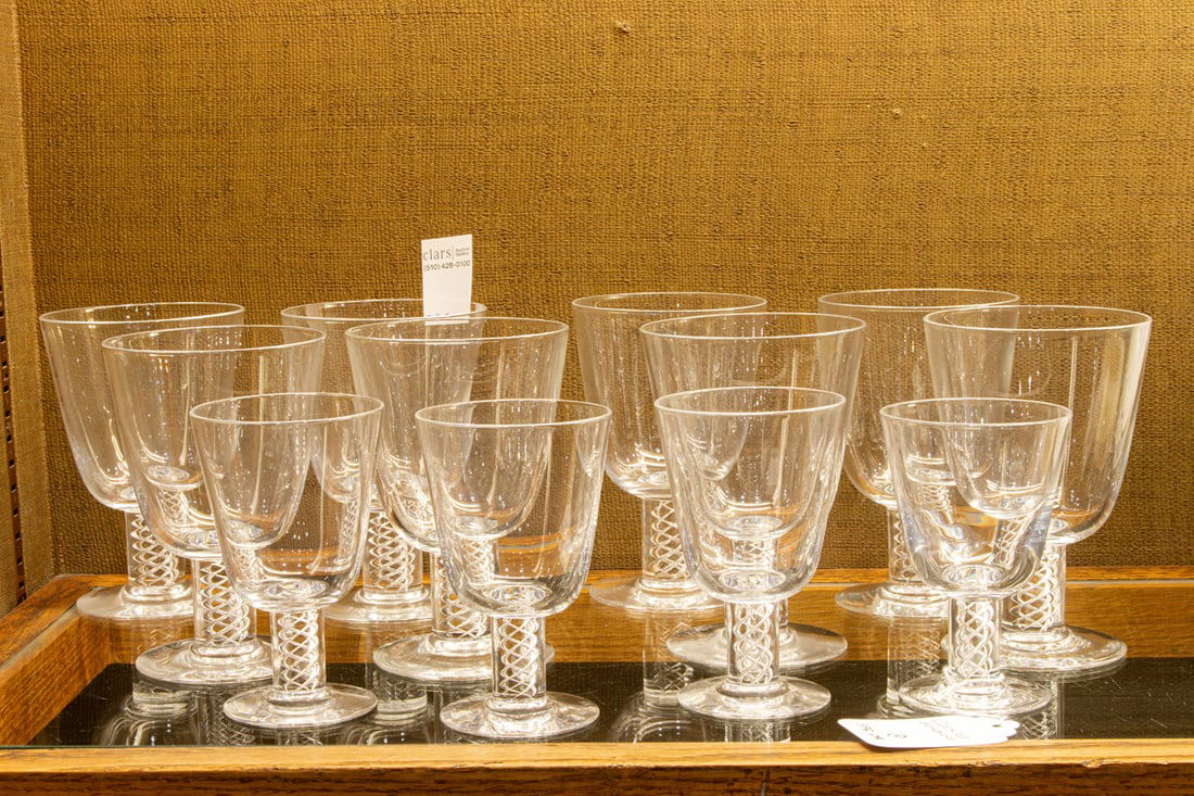 A GROUP OF STEUBEN AIRTWIST