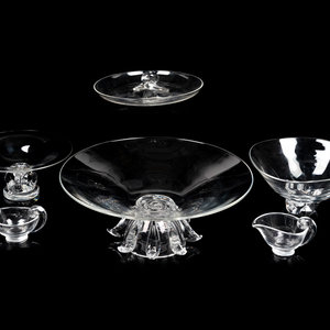 A Group of Steuben Glass Dining