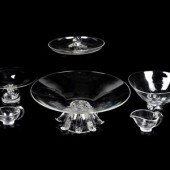 A Group of Steuben Glass Dinin