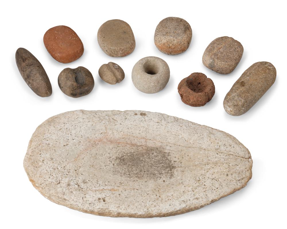 A GROUP OF STONE IMPLEMENTSA
