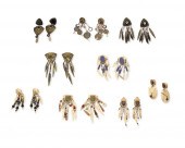 A GROUP OF TABRA TUNOA EARRING