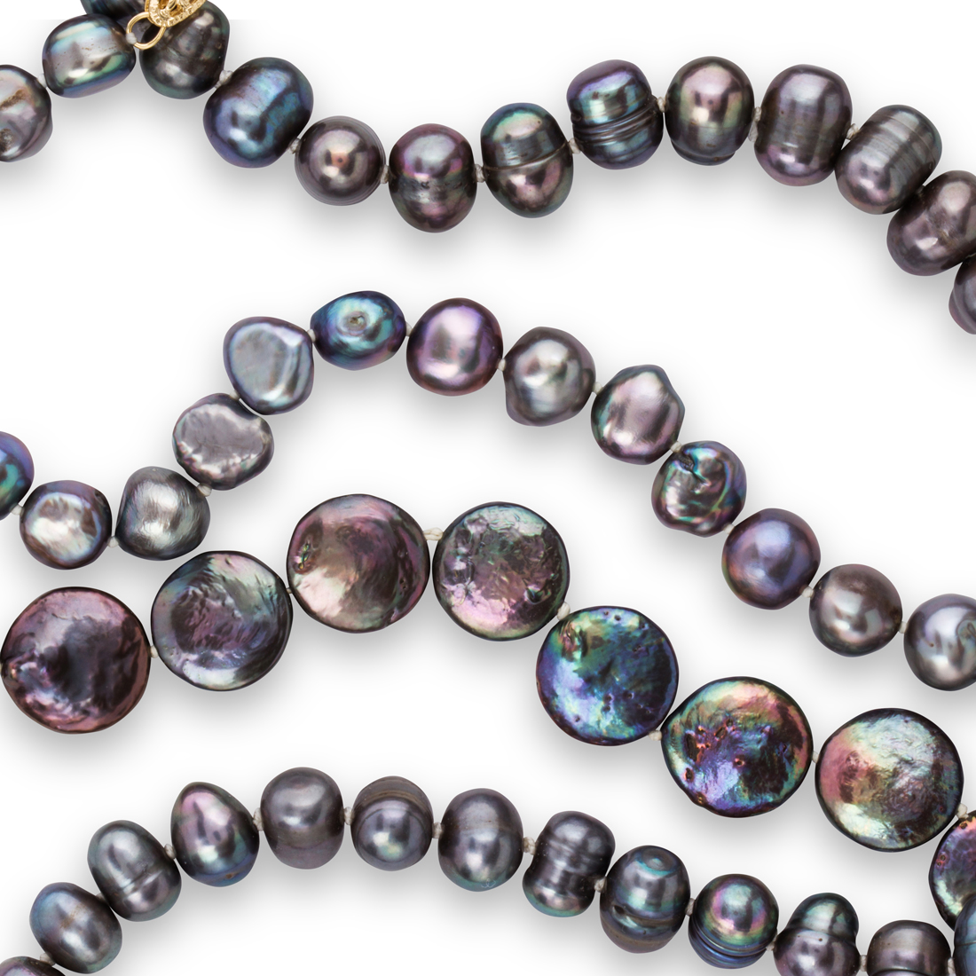 A GROUP OF TAHITIAN BLACK PEARL