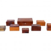 A Group of Ten English Boxes
1