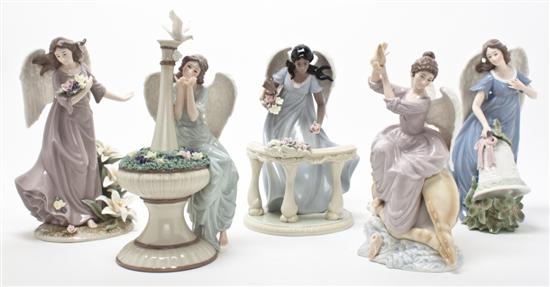 A Group of Ten Porcelain Angel