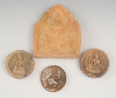 A Group of Terracotta Buddhist