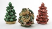 * A Group of Three Ceramic Off