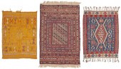 A GROUP OF THREE AFGAN FLATWEA