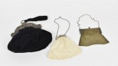 A GROUP OF THREE ANTIQUE PURSE
