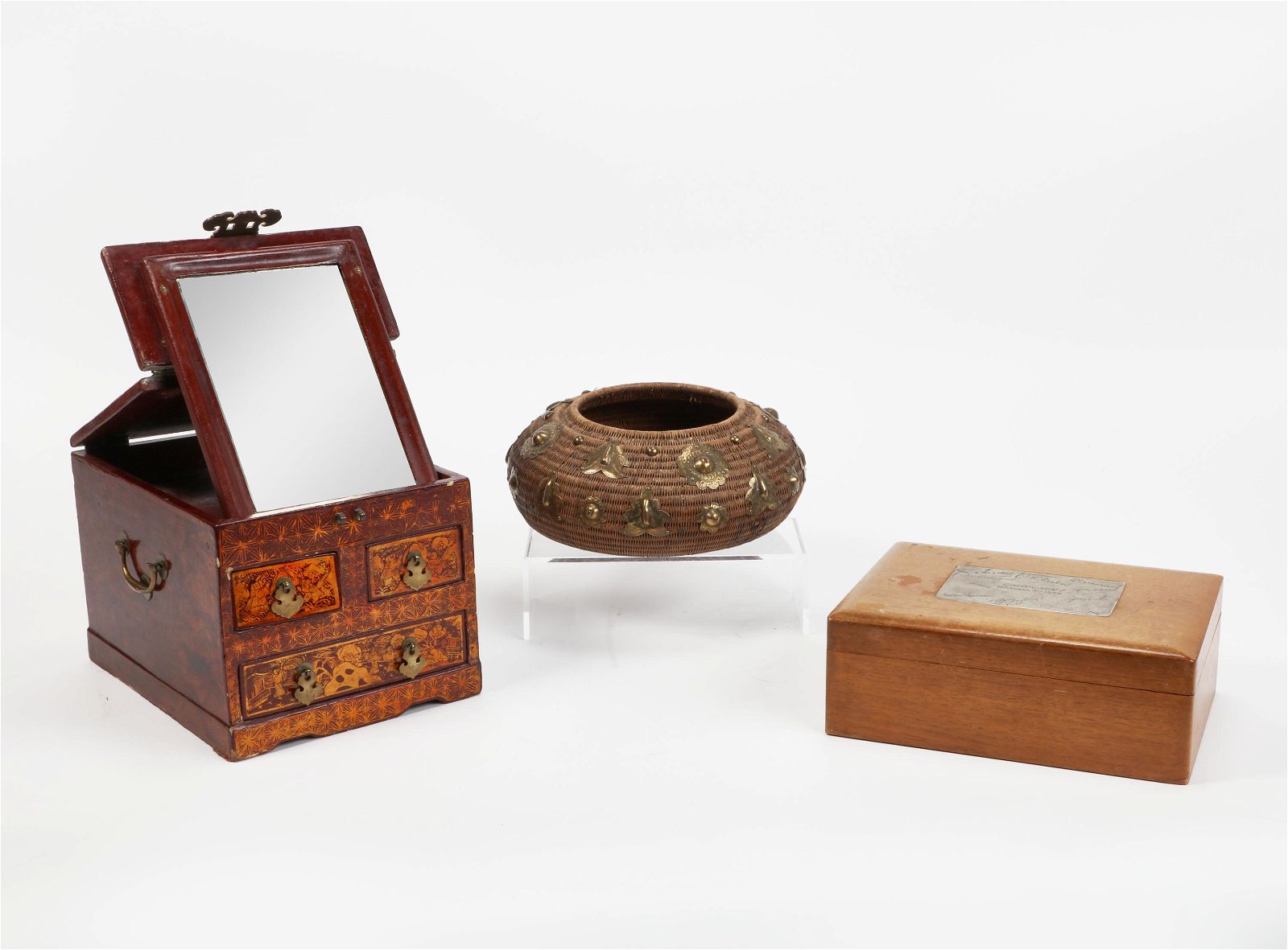 A GROUP OF THREE ASIAN STORAGE