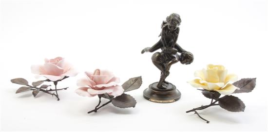 A Group of Three Boehm Flowers