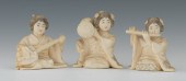 A Group of Three Carved Ivory