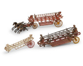 A GROUP OF THREE CAST IRON FIR