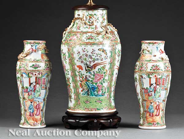 A Group of Three Chinese Canton