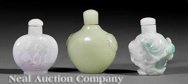 A Group of Three Chinese Carved