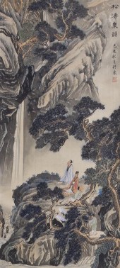 A Group of Three Chinese Scrol