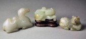A group of three Chinese carve
