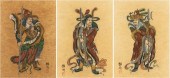 A GROUP OF THREE CHINESE WARRI
