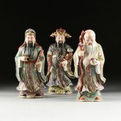 A GROUP OF THREE CHINESE FAMIL