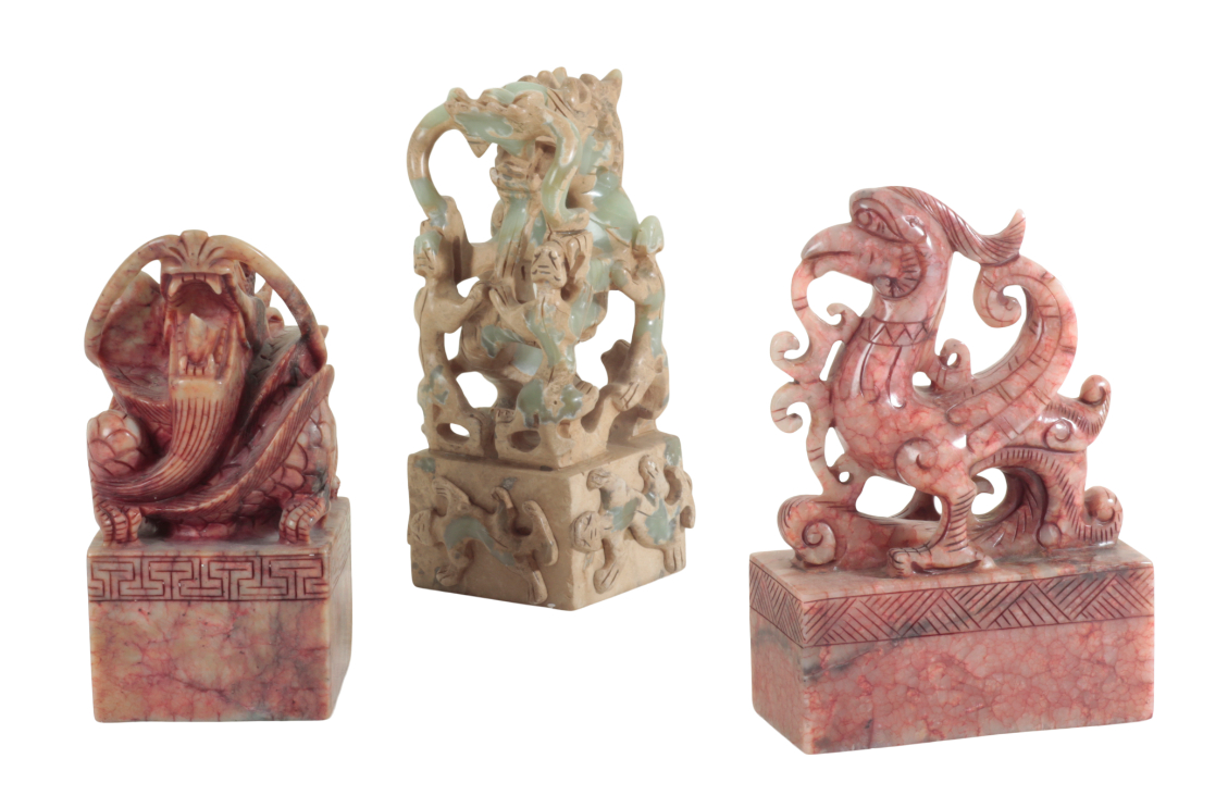 A GROUP OF THREE CHINESE LARGE