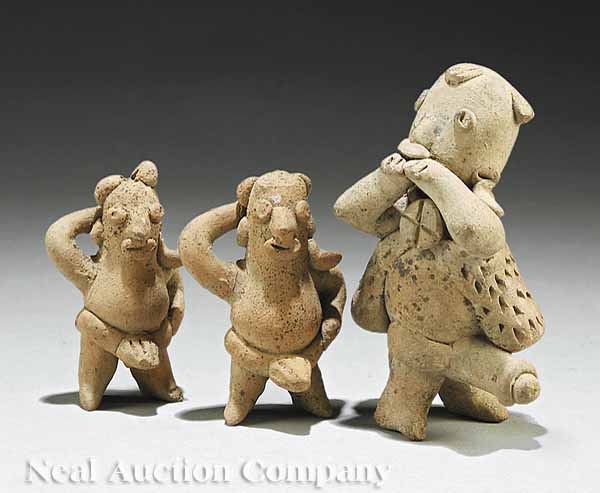 A Group of Three Colima Pottery