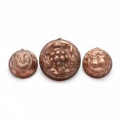 A GROUP OF THREE COPPER COOKWA