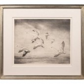 A Group of Three Dry-Point Etc