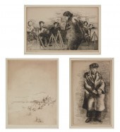 A GROUP OF THREE ETCHINGS, SOY