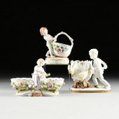 A GROUP OF THREE GERMAN PORCEL