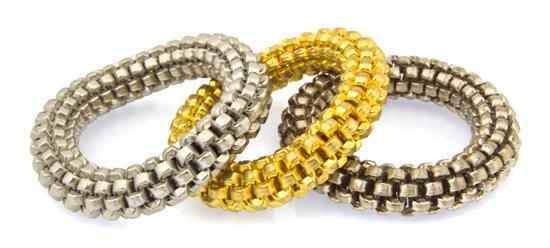 A Group of Three Goldtone and