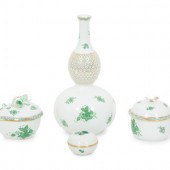 A Group of Three Herend Chines