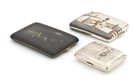 A Group of Three Japanese Silver
