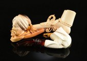 A GROUP OF THREE MEERSCHAUM TO