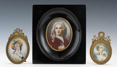 A Group of three Miniature