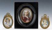 A Group of three Miniature Por