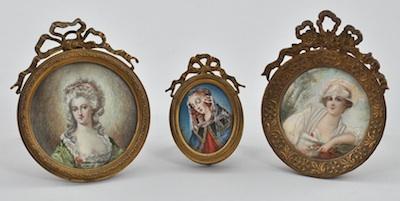 A Group of Three Miniature