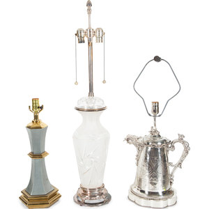 A Group of Three of Table Lamps