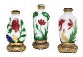 A Group of Three Peking Glass