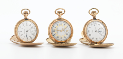 A Group of Three Pocket Watches