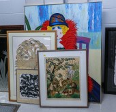 A GROUP OF THREE PRINTS & A PA