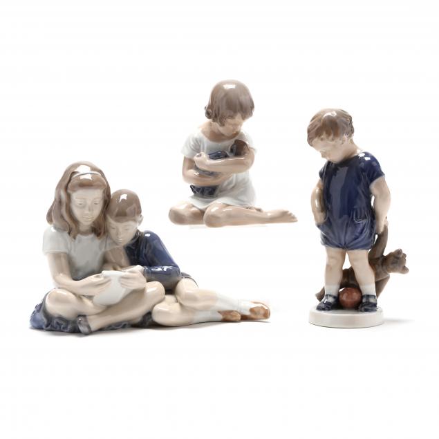 A GROUP OF THREE ROYAL COPENHAGEN